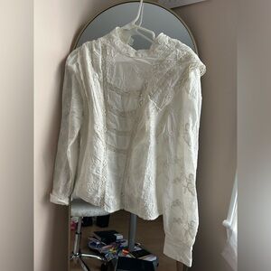 white lace blouse
